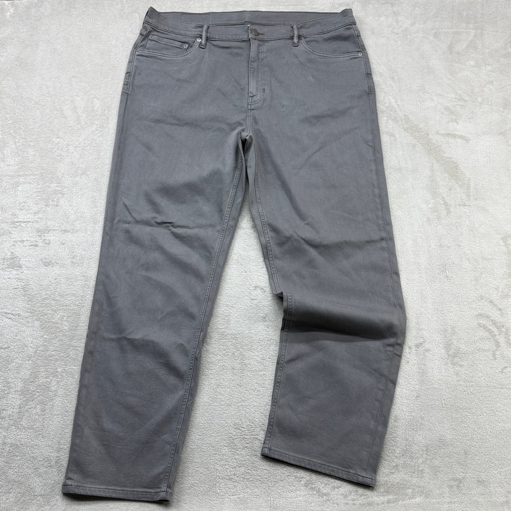 Vuori 5 Pocket Stretch Twill Pants Men 38x30 Grey Preppy Travel V4041-30